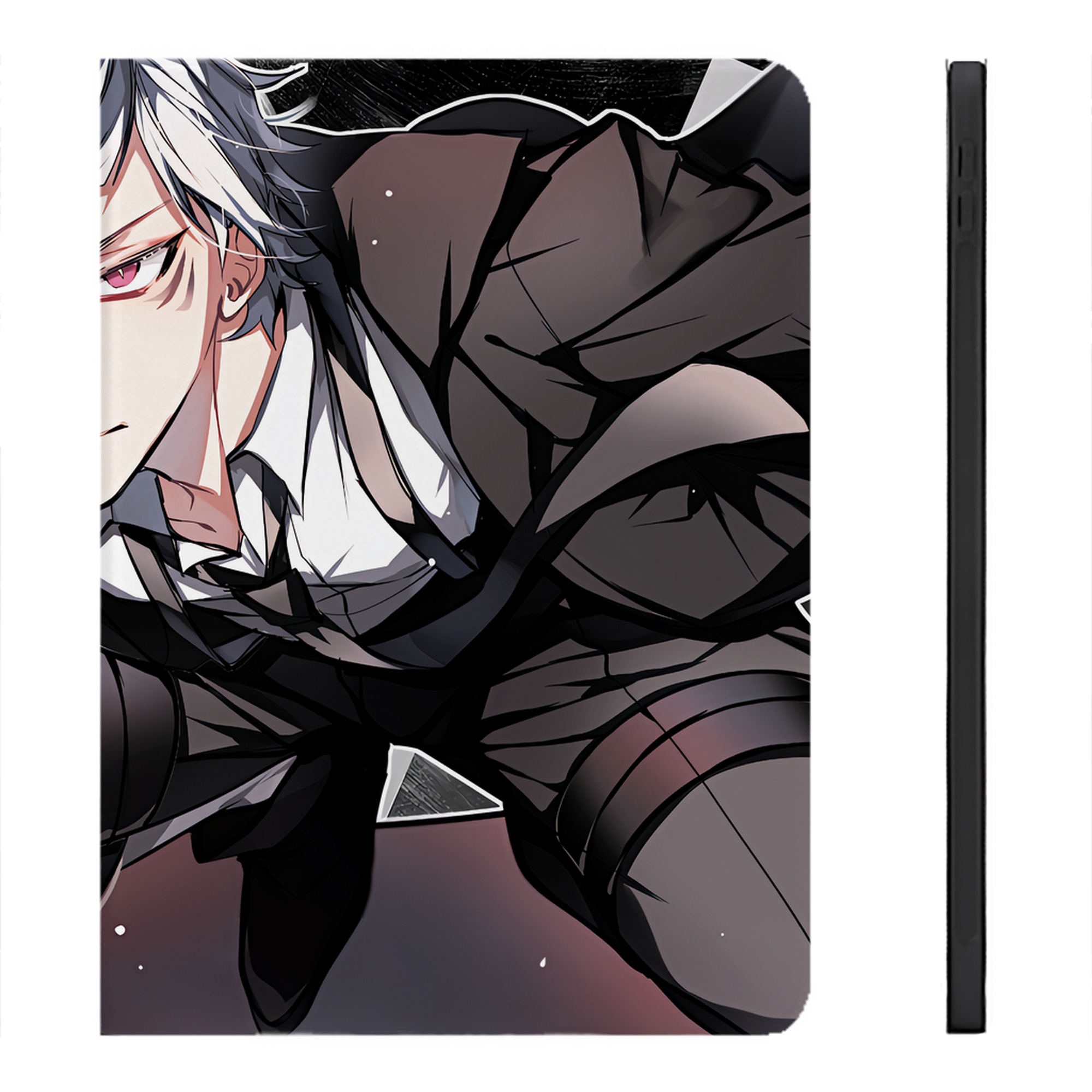 （画像用） 文豪ストレイドッグス Bungo Stray Dogs IPadケース ペンホルダー付き ブックスタイルデザイン